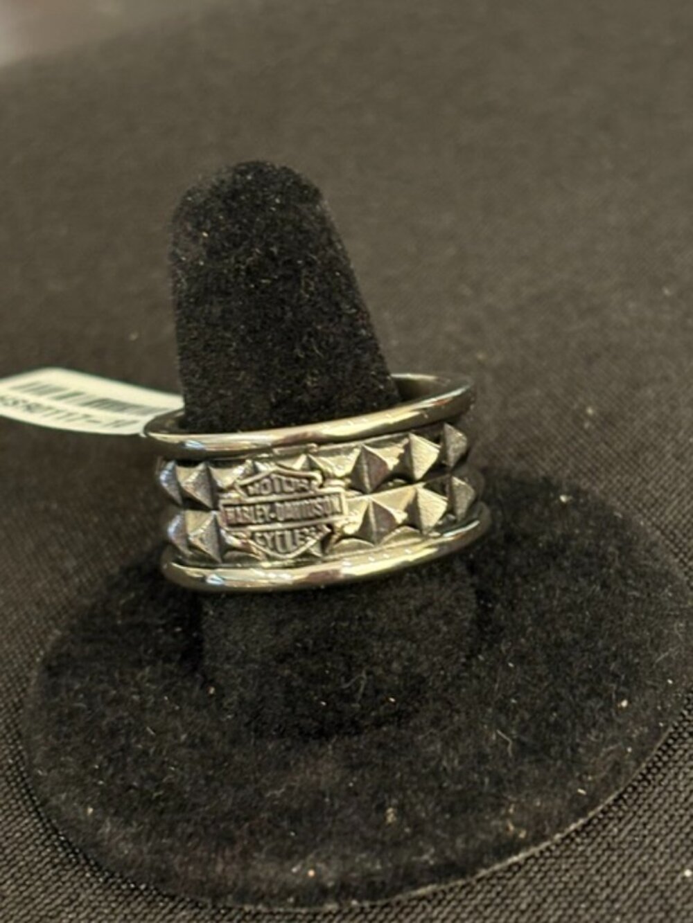 HARLEY DAVIDSON MENS STAINLESS STEEL RING